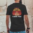 I Lava You Retro Clothing Gift For Him Her Funny Valentine Mens Back Print T-shirt Funny Gifts