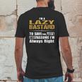 Lazy Bastard Mens Back Print T-shirt Funny Gifts