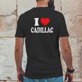 I Love Cadillac Mens Back Print T-shirt Funny Gifts