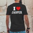 I Love Jasper Mens Back Print T-shirt Funny Gifts