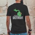 Made In Detroit Michigan State Map Motor City Area Graphic Design Printed Casual Daily Basic Mens Back Print T-shirt Funny Gifts