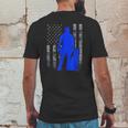 Male K9 Officer Blue Line Flag For K9 Handlers Mens Back Print T-shirt Funny Gifts