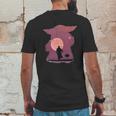 Mandalorian Dadalorian Sunset Design Mens Back Print T-shirt Funny Gifts