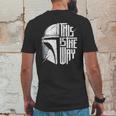 The Mandalorian This Is The Way Basic Gift Mens Back Print T-shirt Funny Gifts