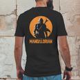 The Mandalorian Sun Mens Back Print T-shirt Funny Gifts