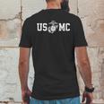 Marine Corps Usmc With Globe In Center Mens Back Print T-shirt Funny Gifts