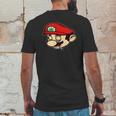 Mario Smoking Marijuana Weed Mario Mens Back Print T-shirt Funny Gifts