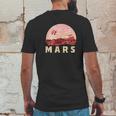 Mars Retro Minimalist 80S Style Martian Space Mens Back Print T-shirt Funny Gifts