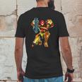 Metroid Samus Aran Mens Back Print T-shirt Funny Gifts