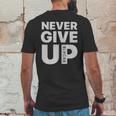 Mohamed Salah Never Give Up Mens Back Print T-shirt Funny Gifts