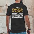 Monteur Dacier Mens Back Print T-shirt Funny Gifts