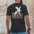 Monty Python Rabbit Death Awaits You All With Big Nasty Pointy Teeth Mens Back Print T-shirt Funny Gifts