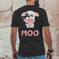 Moo Cow Farm Animals For ToddlersFam Girl Mens Back Print T-shirt Funny Gifts