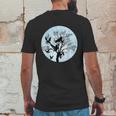 Moonlight Night Black Crow Forest Animal Bird Raven Mens Back Print T-shirt Funny Gifts