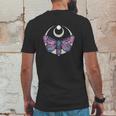 Moth And Crescent Moon Witchy Pastel Goth Mens Back Print T-shirt Funny Gifts