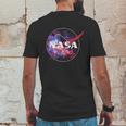 Nasa Purple Pink Mix Galaxy Style Logo Graphic Mens Back Print T-shirt Funny Gifts