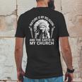 Nature-Is-My-Religion-And-The-Earth-Is-My-Church Shirt Mens Back Print T-shirt Funny Gifts