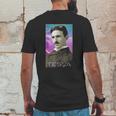 Nikola Teslas Inspiring Science Electricity Mens Back Print T-shirt Funny Gifts