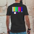 No Signal Television Screen Color Bars Test Pattern Mens Back Print T-shirt Funny Gifts