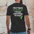 Non Verbal Awareness Cerebral Palsy Brain Damage Awareness Mens Back Print T-shirt Funny Gifts