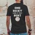 Omg Becky Look At That Bunt Baseball Mens Back Print T-shirt Funny Gifts