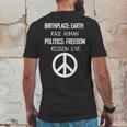 Peace Race Religion Politics Mens Back Print T-shirt Funny Gifts