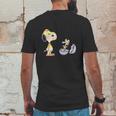 Peanuts Snoopy Woodstock Easter Egg Mens Back Print T-shirt Funny Gifts