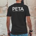 Peta People Eating Tasty Animal Mens Back Print T-shirt Funny Gifts