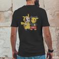 Pikachu And Mickey Mens Back Print T-shirt Funny Gifts