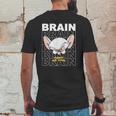 Pinky And The Brain Text Stack Big Face Mens Back Print T-shirt Funny Gifts