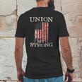 Pro Workers American Union Strong Pledge Allegiance To Flag Mens Back Print T-shirt Funny Gifts