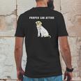 Proper Lab Attire Funny Laboratory Dog Pun Science Mens Back Print T-shirt Funny Gifts