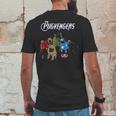 The Pugvengers Mens Back Print T-shirt Funny Gifts