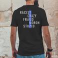 Racist Crazy Fraud Moron Stupid Trump Mens Back Print T-shirt Funny Gifts