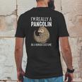 I Am Really A Pangolin In A Human Costume Mens Back Print T-shirt Funny Gifts