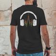 Reggae Music Headphones Rastafari Rasta Gift Mens Back Print T-shirt Funny Gifts