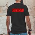 Resist Campaign Red Box Logo Anti-Trump Mens Back Print T-shirt Funny Gifts