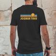 Retro Joshua Tree National Park Sunset Mens Back Print T-shirt Funny Gifts