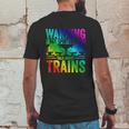 Retro Trains Gift Train Models Trainspotting Trainspotter Gift Graphic Design Printed Casual Daily Basic Mens Back Print T-shirt Funny Gifts