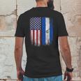 Salvadoran American Flag Mens Back Print T-shirt Funny Gifts