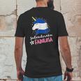 Salvadoran Flag El Salvador Unicornio Mens Back Print T-shirt Funny Gifts