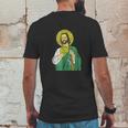 San Judas St Jude Saint Jude Catholic Catolico Mens Back Print T-shirt Funny Gifts