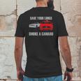 Save Your Lungs A Camaro Mens Back Print T-shirt Funny Gifts