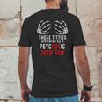 These Titties Are Taken By A Psychotic Jeep Guy Mens Back Print T-shirt Funny Gifts