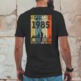 September 1985 36 Birthday 36 Years Old 1985 Birthday Vintage Mens Back Print T-shirt Funny Gifts