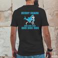 Siberian Husky Shark Doo Doo Doo Mens Back Print T-shirt Funny Gifts