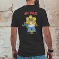 The Simpsons Cuddle Number One Dad Mens Back Print T-shirt Funny Gifts