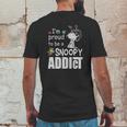 Snoopy Addict Mens Back Print T-shirt Funny Gifts