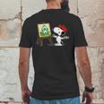 Snoopy Drawing Werder Bremen Mens Back Print T-shirt Funny Gifts