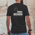 Social Distancing And Chill Introvert Gift Mens Back Print T-shirt Funny Gifts